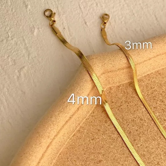 18K gold plated choker necklace - Picture 6 of 7